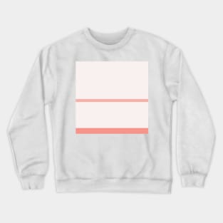 A fine dough of Very Light Pink, Light Pink, Pale Salmon and Peachy Pink stripes. Crewneck Sweatshirt